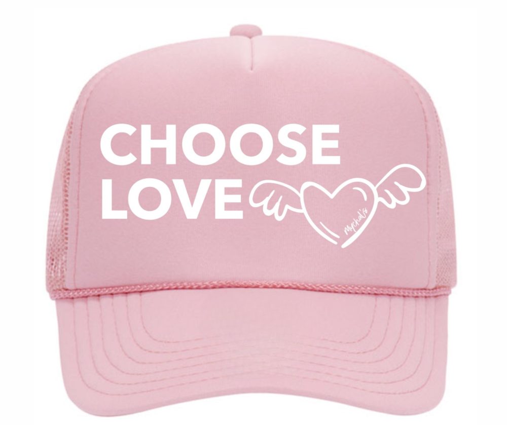 Choose- Love -Trucker- Hat - Made - With -Love